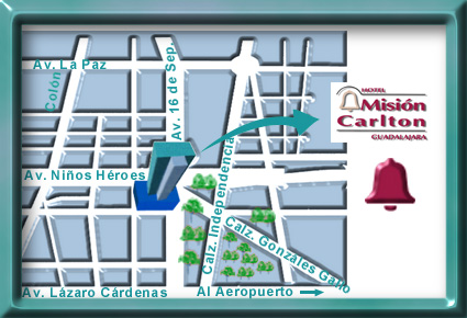 jalisco mexico map. Guadalajara Jalisco Hotel Map: